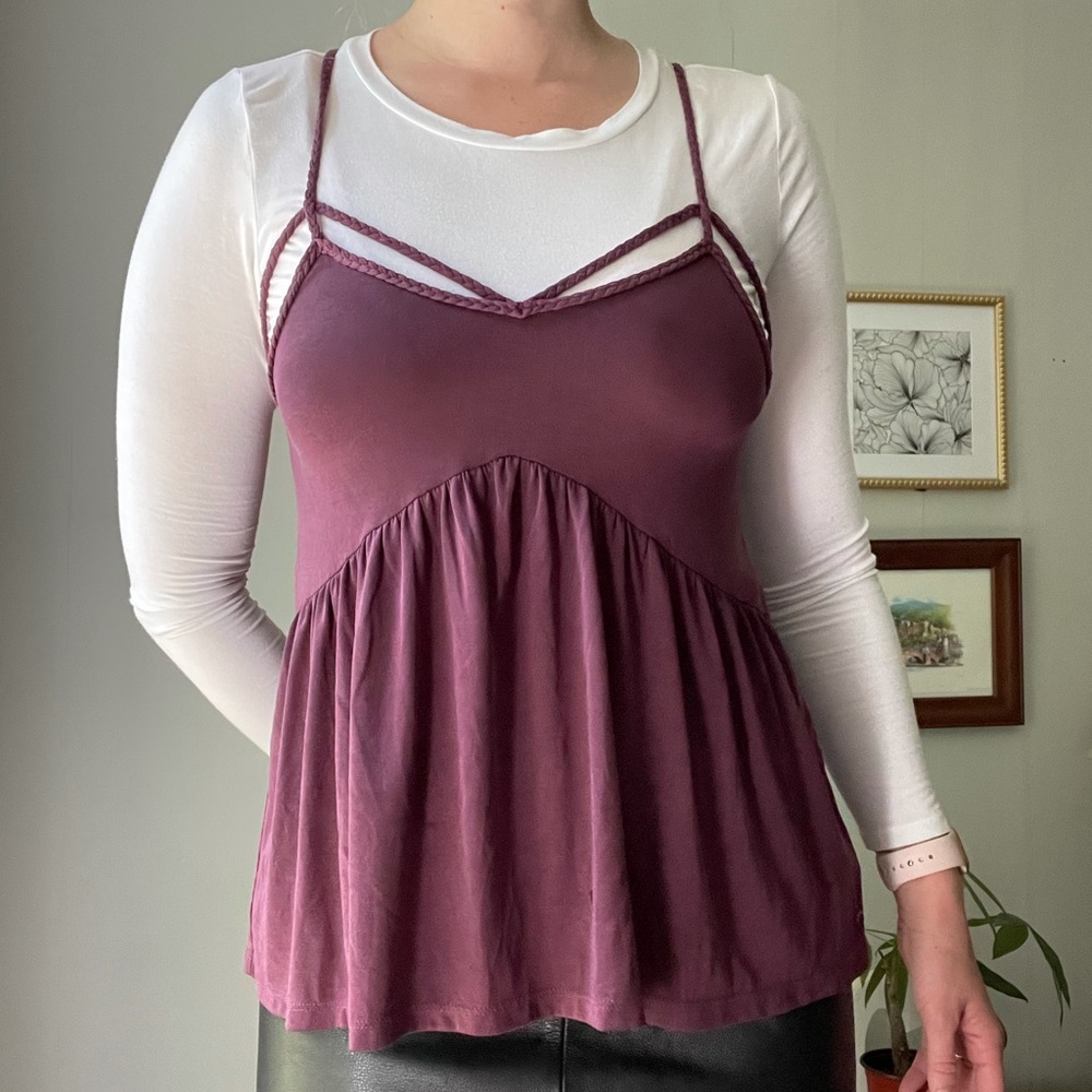 AMERICAN EAGLE PURPLE TANK TOP